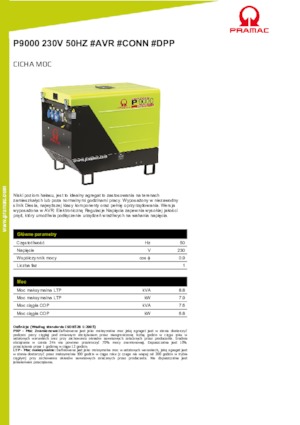 Dizel Jeneratörler PRAMAC Lifter P 9000