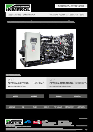 Diesel Power Generators INMESOL AC-1000