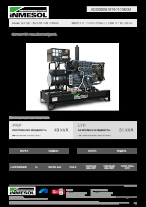 Dizel Jeneratörler INMESOL AD-050