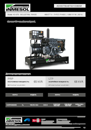 Diesel Power Generators INMESOL AD-070