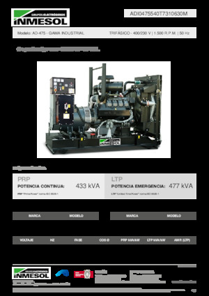 Diesel Power Generators INMESOL AD-475