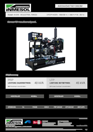 Diesel Power Generators INMESOL AI-044