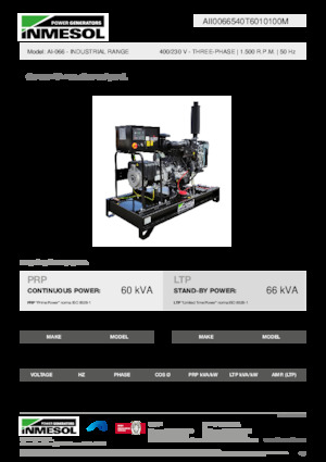 Dizel Jeneratörler INMESOL AI-066