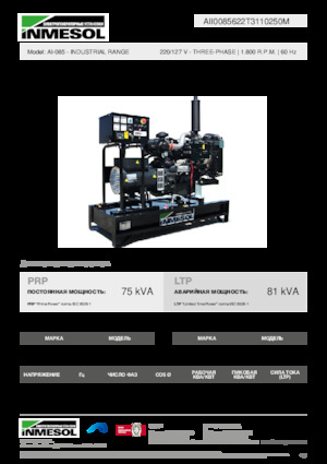 Diesel Power Generators INMESOL AI-085
