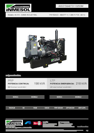 Dizel Jeneratörler INMESOL AI-215