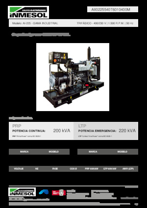 Diesel Power Generators INMESOL AI-225