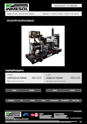 Diesel Power Generators INMESOL AI-440