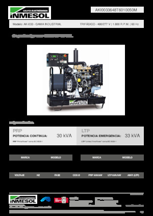 Dizel Jeneratörler INMESOL AK-033