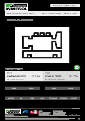 Diesel Power Generators INMESOL AQ-033