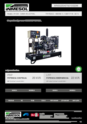 Diesel Power Generators INMESOL AR-022
