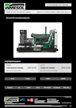 Diesel Power Generators INMESOL AV-225