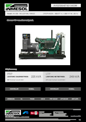 Dizel Jeneratörler INMESOL AV-250