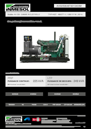 Dizel Jeneratörler INMESOL AV-250