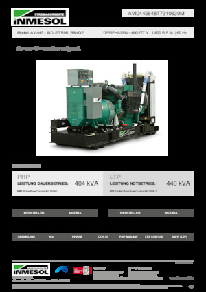 Diesel Power Generators INMESOL AV-445