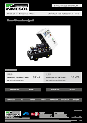 Diesel Power Generators INMESOL BK-10