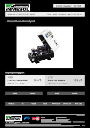 Diesel Power Generators INMESOL BK-10