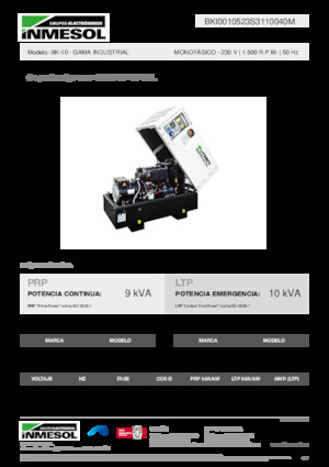 Diesel Power Generators INMESOL BK-10