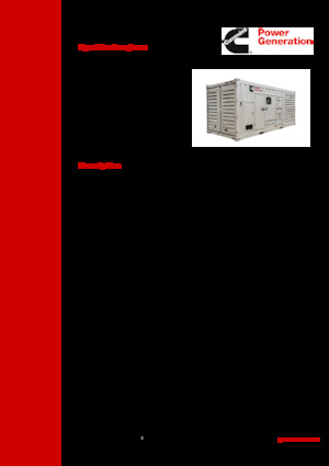 Diesel Power Generators Cummins C1000 D2R