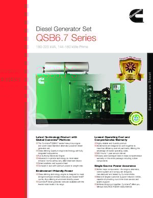 Diesel Power Generators Cummins C180D5P