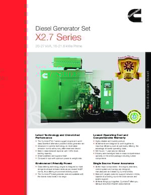 Dizel Jeneratörler Cummins C25D5P