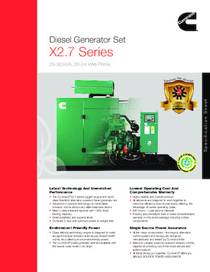 Diesel Power Generators Cummins C30D5P