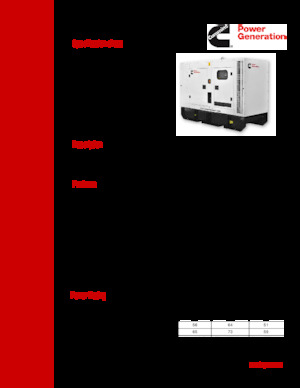 Diesel Power Generators Cummins C65D2R