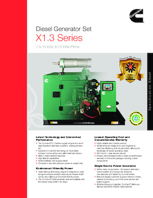 Diesel Power Generators Cummins C10D5P