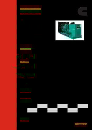 Dizel Jeneratörler Cummins C1000 D6