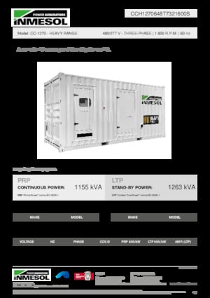 Dizel Jeneratörler INMESOL CC-1270