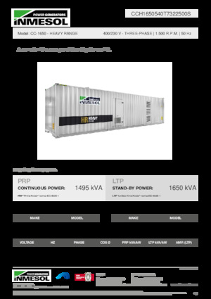 Diesel Power Generators INMESOL CC-1650