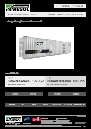 Dizel Jeneratörler INMESOL CT-1350