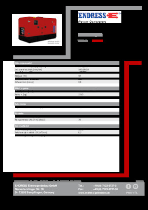 Diesel Power Generators Endress ESE 100 IW/MS