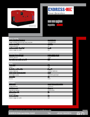 Dizel Jeneratörler Endress ESE 100 IW/MS 