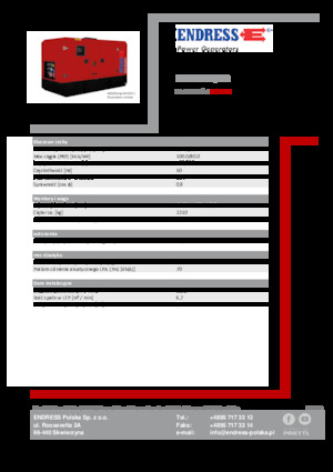 Diesel Power Generators Endress ESE 100 IW/MS