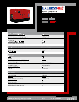 Dizel Jeneratörler Endress ESE 100 IW/MS 