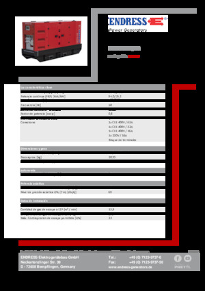 Diesel Power Generators Endress ESE 100 IW/RS