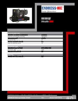 Diesel Power Generators Endress ESE 110 IW
