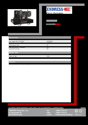 Diesel Power Generators Endress ESE 110 IW