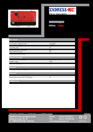 Dizel Jeneratörler Endress ESE 135 IW/AS