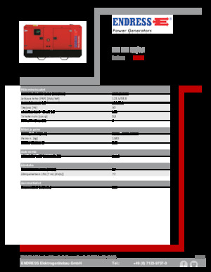 Dizel Jeneratörler Endress ESE 135 IW/AS