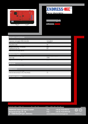 Dizel Jeneratörler Endress ESE 135 IW/AS