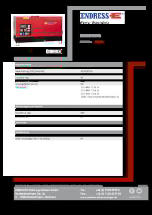 Diesel Power Generators Endress ESE 15 YW-B