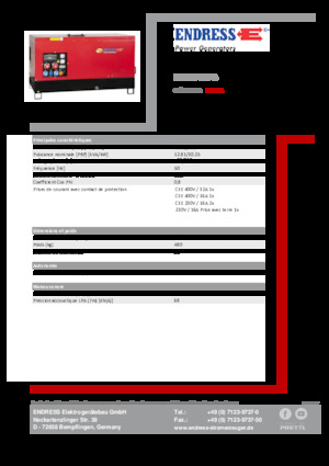 Diesel Power Generators Endress ESE 15 YW-B
