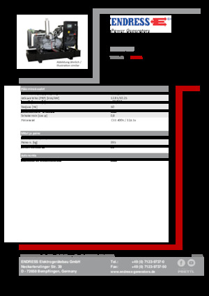 Diesel Power Generators Endress ESE 15 YW 