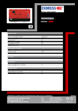 Diesel Power Generators Endress ESE 175 IW/AS