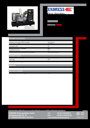 Diesel Power Generators Endress ESE 20 YW 