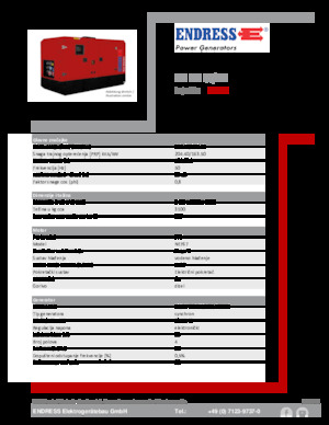 Diesel Power Generators Endress ESE 200 IW/MS