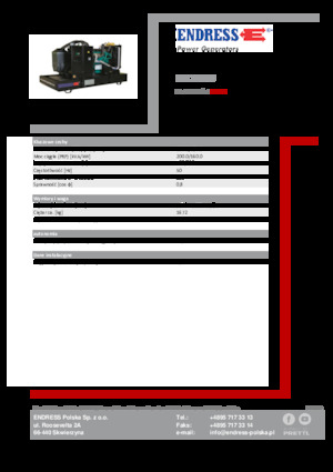 Diesel Power Generators Endress ESE 220 IW