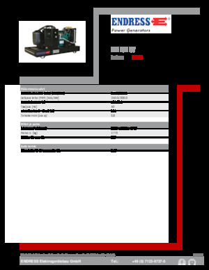 Diesel Power Generators Endress ESE 275 IW