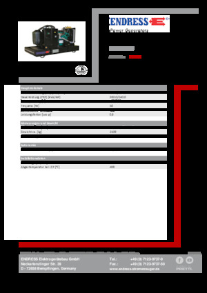 Dizel Jeneratörler Endress ESE 330 IW